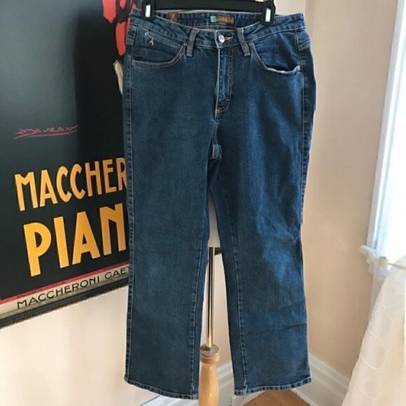 Aura Wrangler Short Rise Straight Leg Jeans Sz 10P - Picture 1 of 15